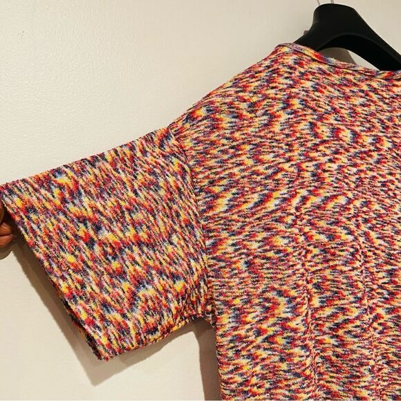 Aegean Multicolored Terry Cloth Split Dress Size Medium - Picture 3 of 5